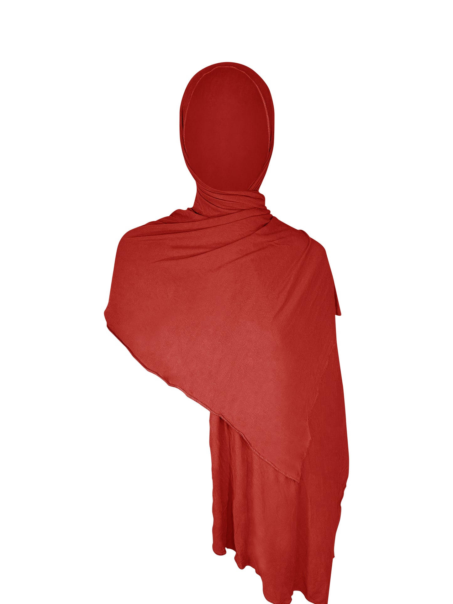 Rust Red SoftWrap Jersey Hijab