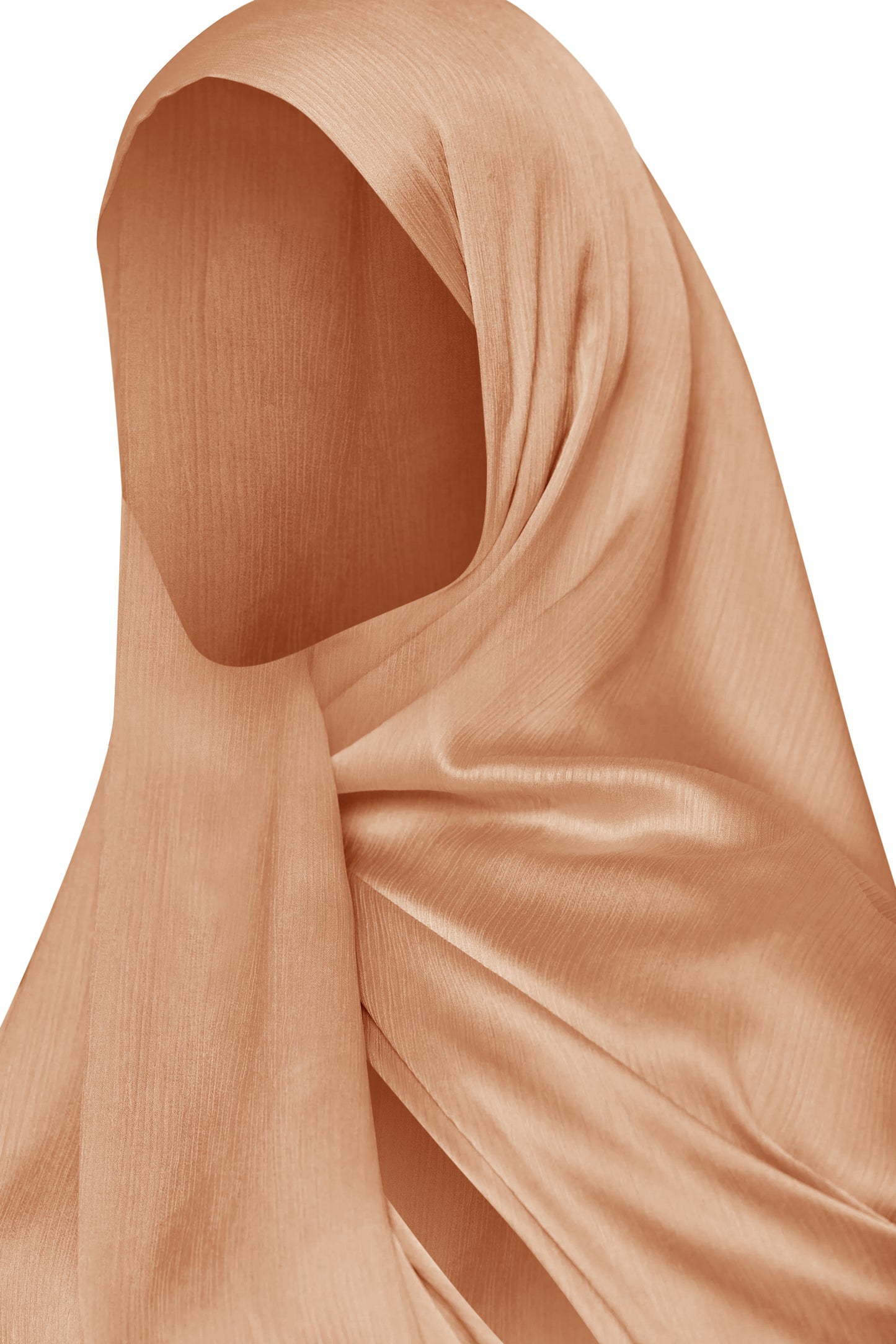 Light Bronze CrinkleShine Satin Hijab