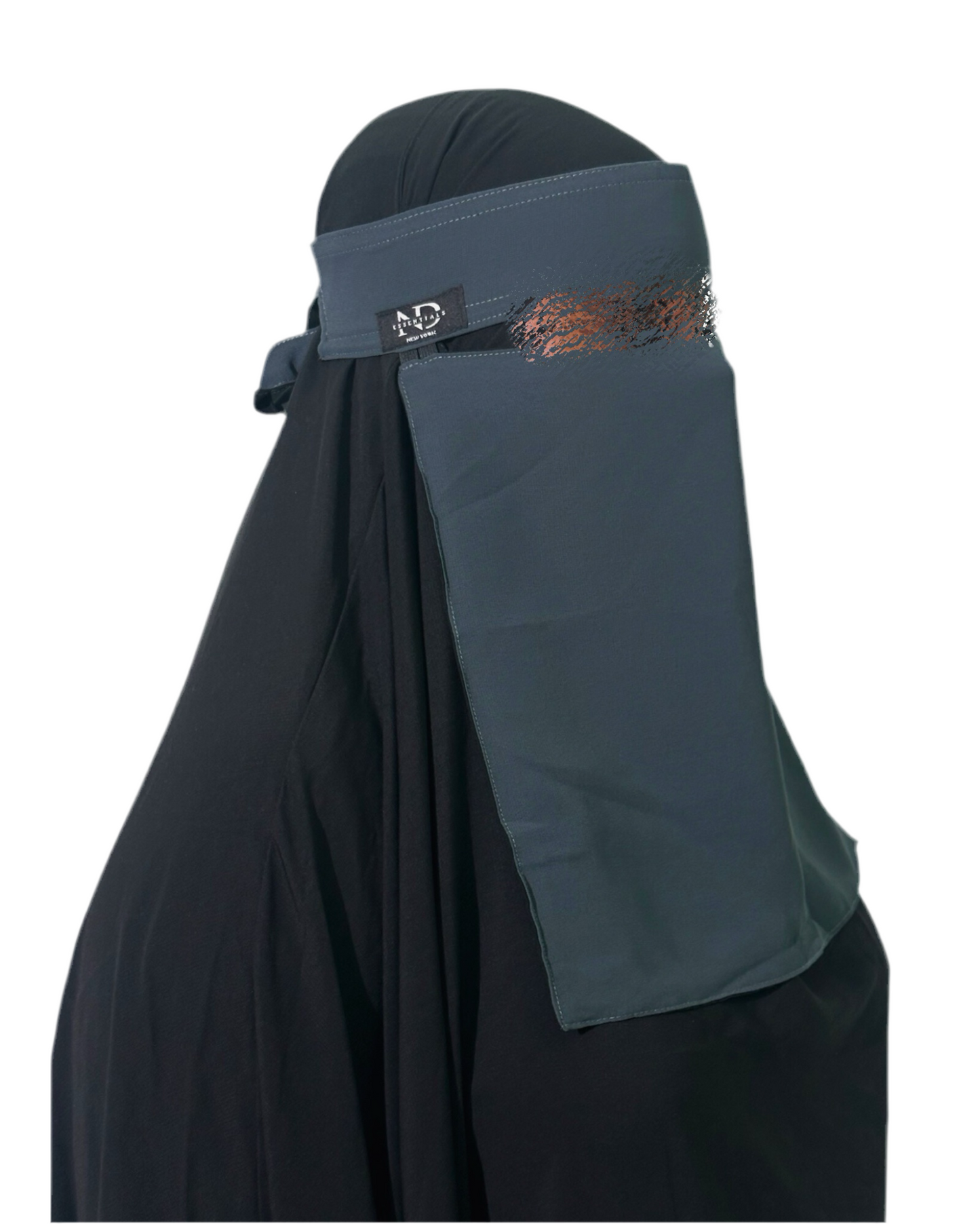 Dual-Tone Reversible Saudi Niqab — Medium Length