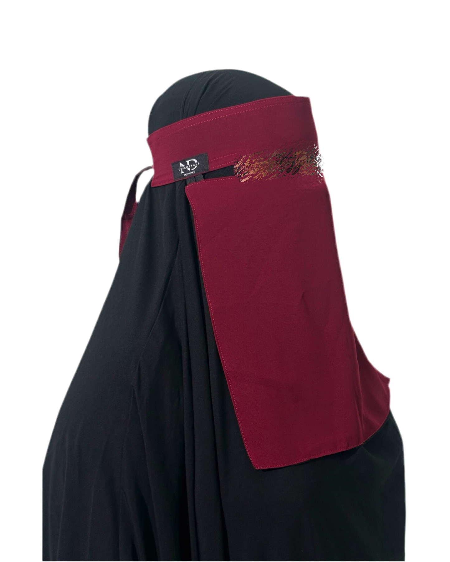 Dual-Tone Reversible Saudi Niqab — Medium Length