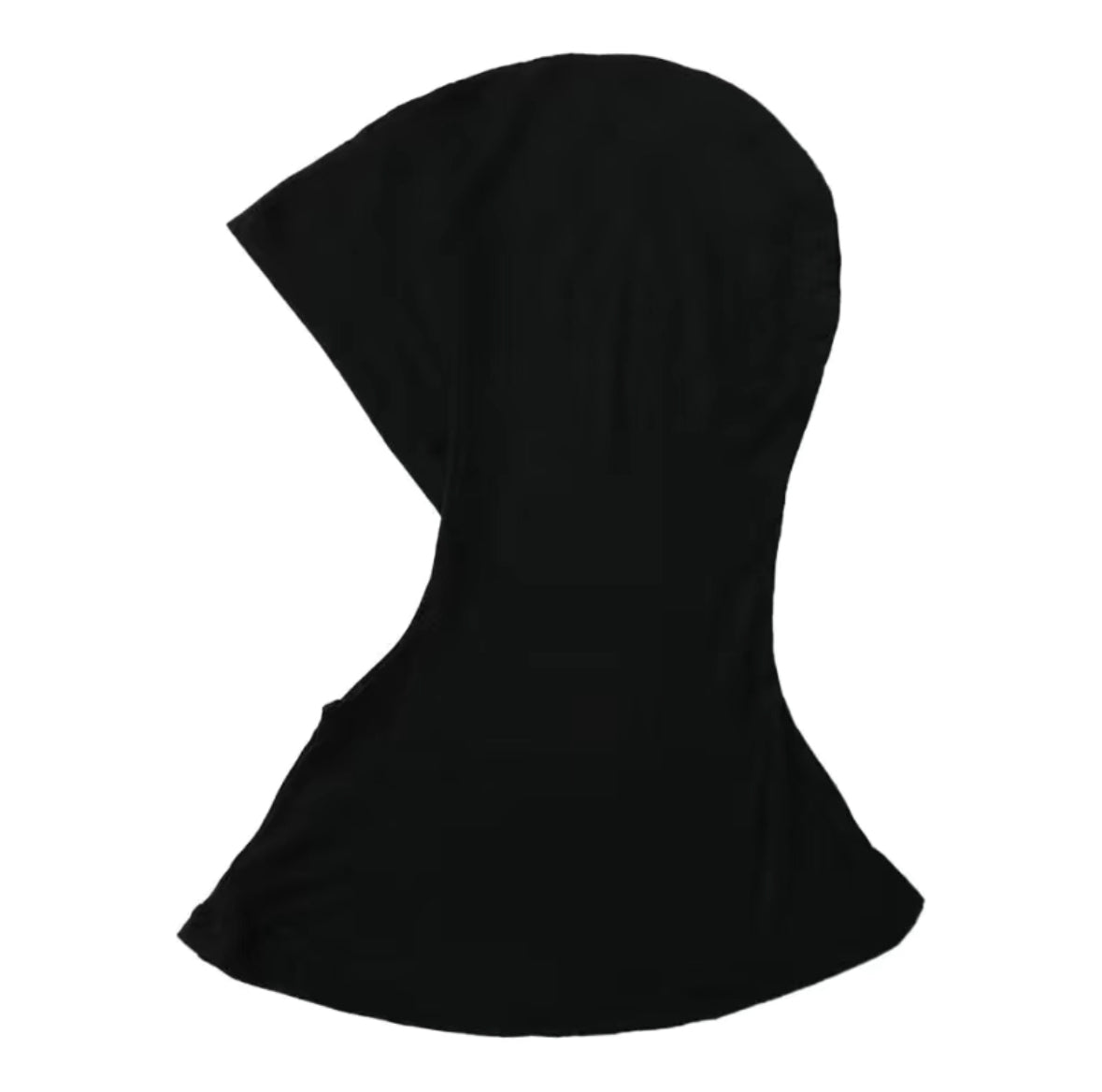 Black Full Coverage Hijab Cap