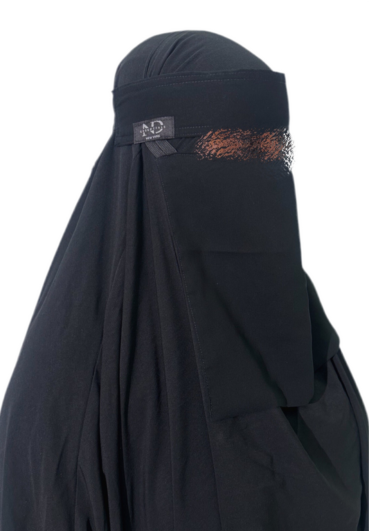 Elegance Slant Saudi Niqab — Versatile Lengths